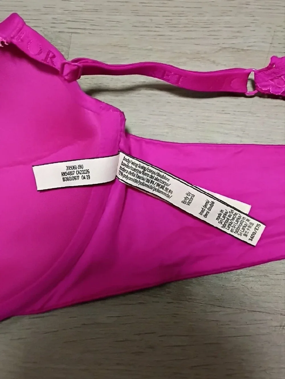Victoria's Secret Hot Pink Padded Racerback Bra